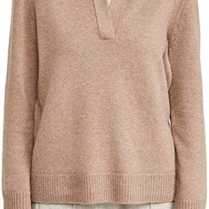 Vince Polo Sweater  in Heather Chesnut